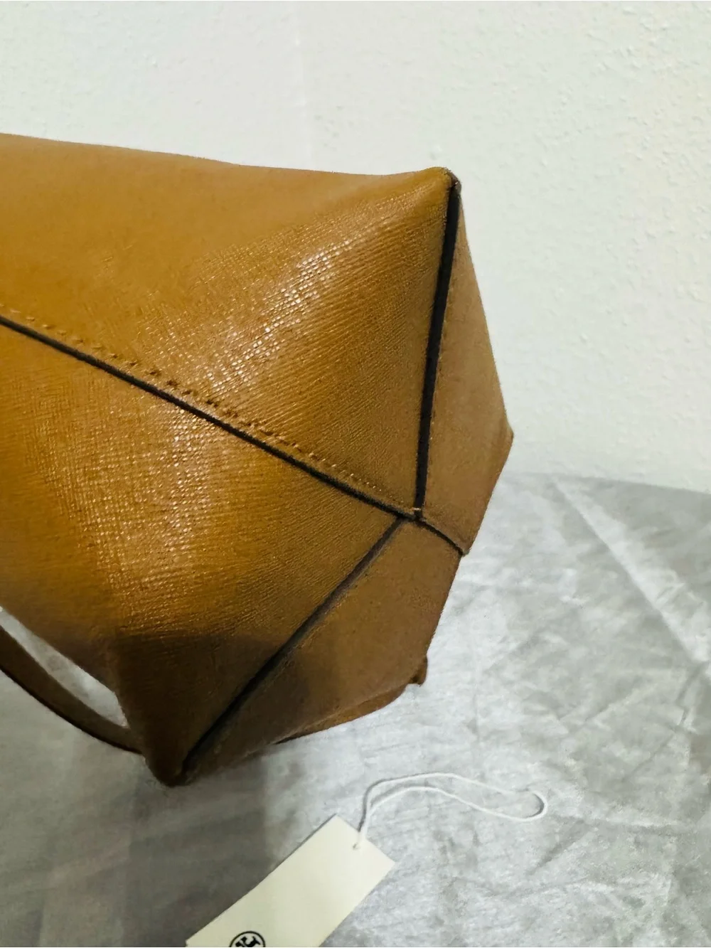 Tory Burch Emerson Saffiano Leather  Bag with Gold Logo